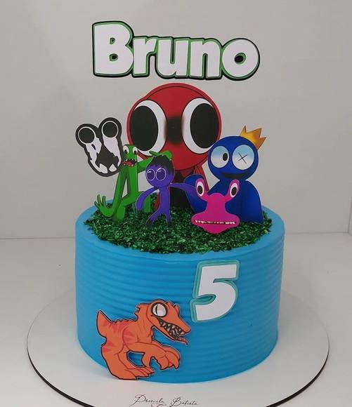 Topo de Bolo Rainbow Friends