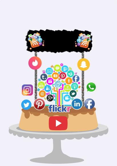 Topo De Bolo Redes Sociais