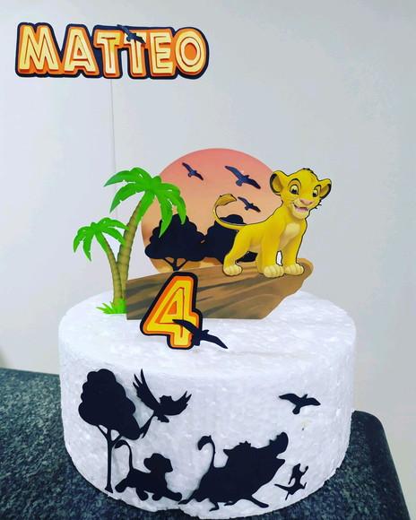 Topo de Bolo Rei Leão