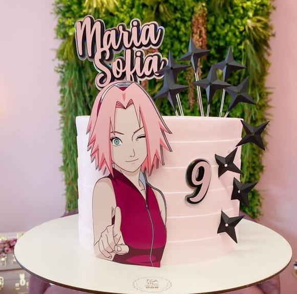 Topo de Bolo Sakura