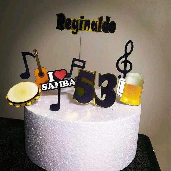 Topo de Bolo samba e pagode