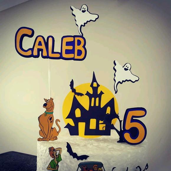 Topo de Bolo scooby doo