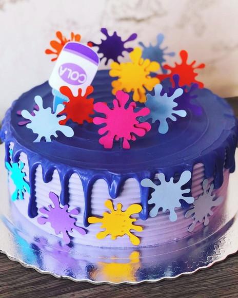 Topo de Bolo Slime