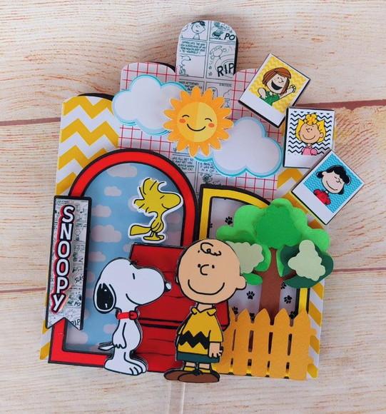 Topo de Bolo Snoopy