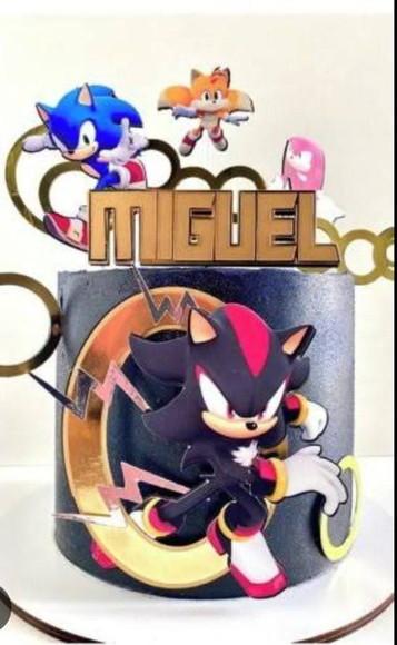 Topo de Bolo Sonic