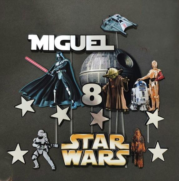 Topo de Bolo Star Wars