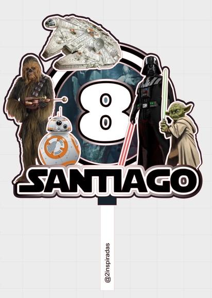 Topo de Bolo Star Wars