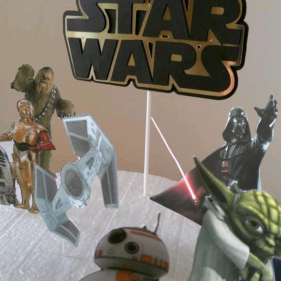 Topo de Bolo Star Wars