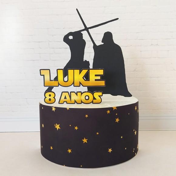 Topo de Bolo Star Wars