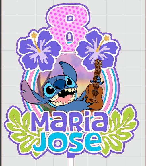 Topo de Bolo Stitch