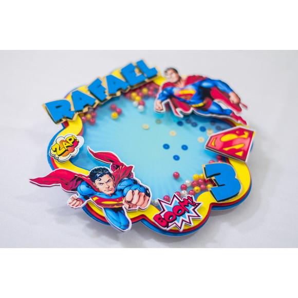 Topo de Bolo Super Homem