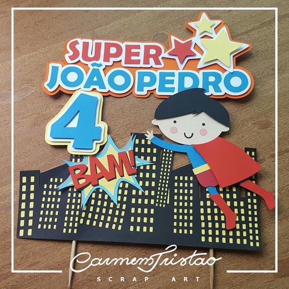 Topo De Bolo Super Homem