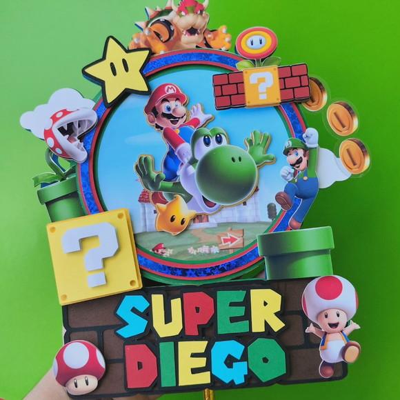 Topo de Bolo Super Mario