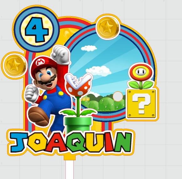 Topo de Bolo Super Mario