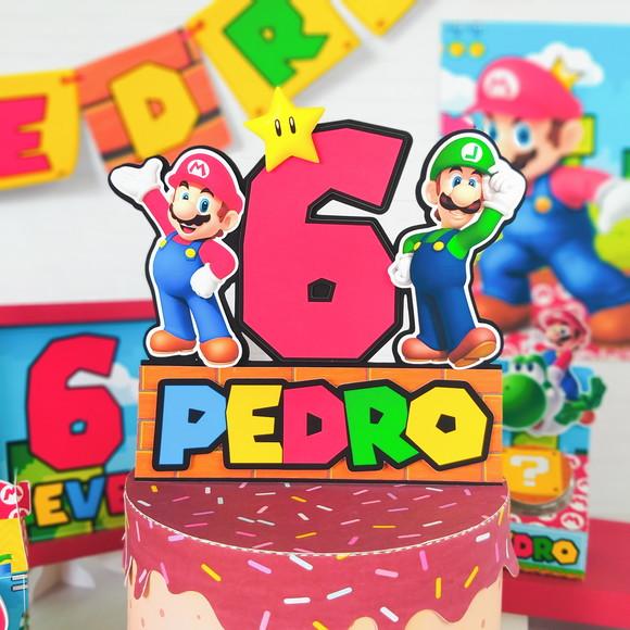 Topo De Bolo Super Mario