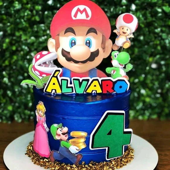 Topo de Bolo Super Mario