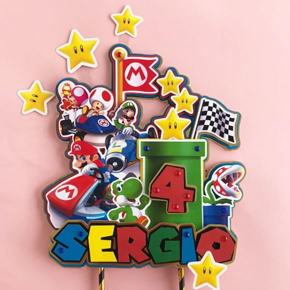 Topo de Bolo Super Mario Kart