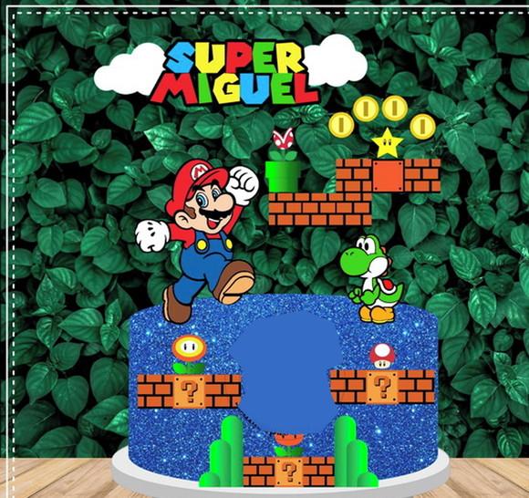 Topo de Bolo Super Mario