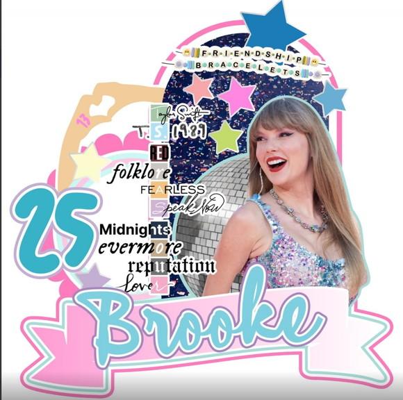 Topo de Bolo Taylor Swift