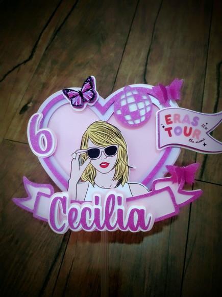 Topo de Bolo Taylor Swift