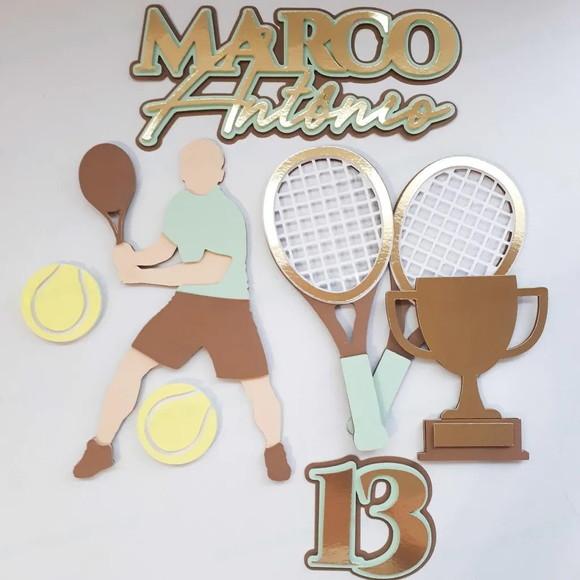 Topo de Bolo Tenis