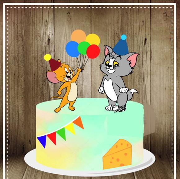 Topo De Bolo Tom E Jerry