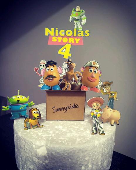 Topo de Bolo Toy Story