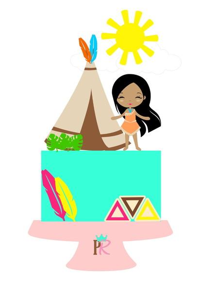 Topo De Bolo Tribal