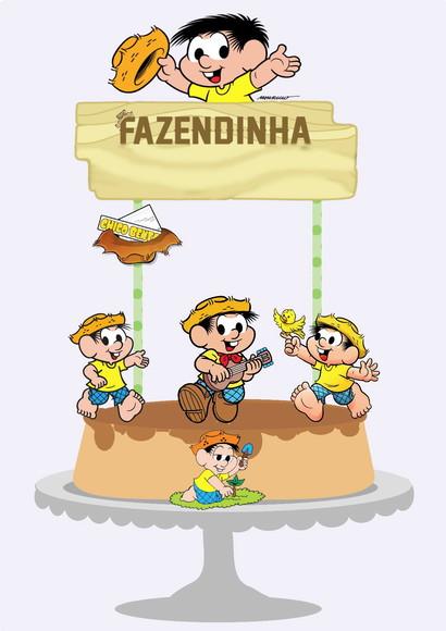 Topo De Bolo Turma Da Monica
