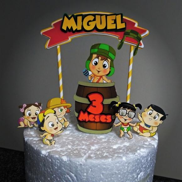 Topo de Bolo Turma do Chaves