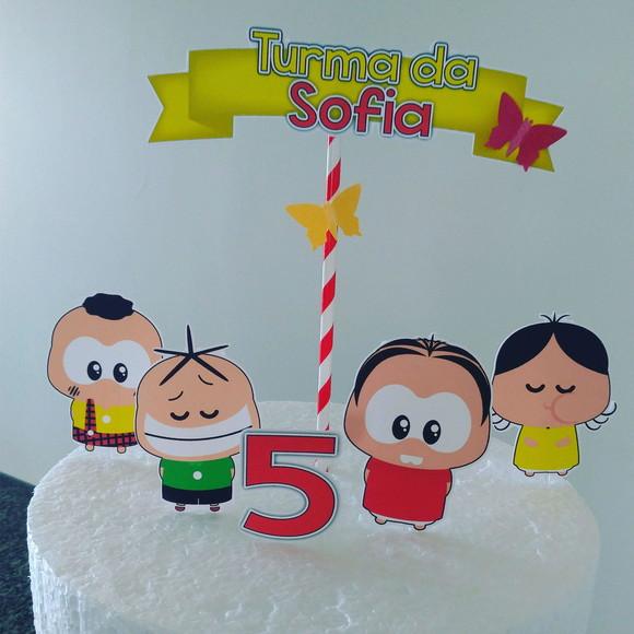 Topo de Bolo Turma da Mônica (simples)