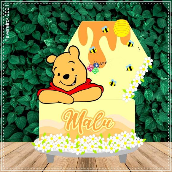 Topo de Bolo Ursinho Pooh