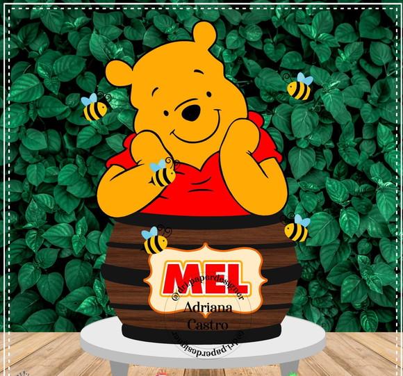 Topo de Bolo Ursinho Pooh
