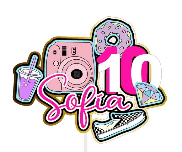 Topo de Bolo Vsco Girl