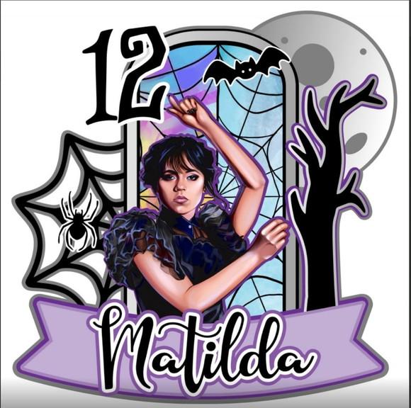 Topo de Bolo Wandinha