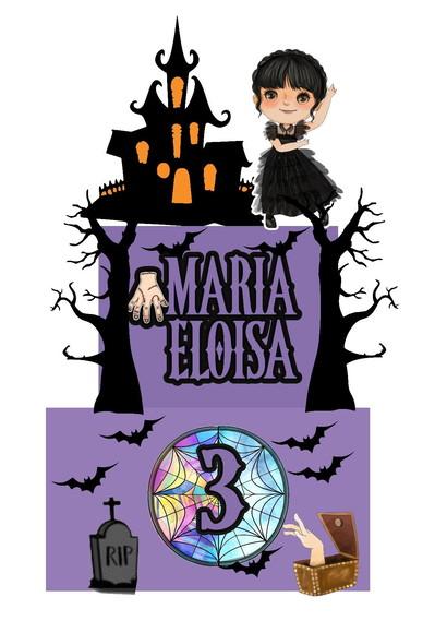Topo de Bolo Wandinha