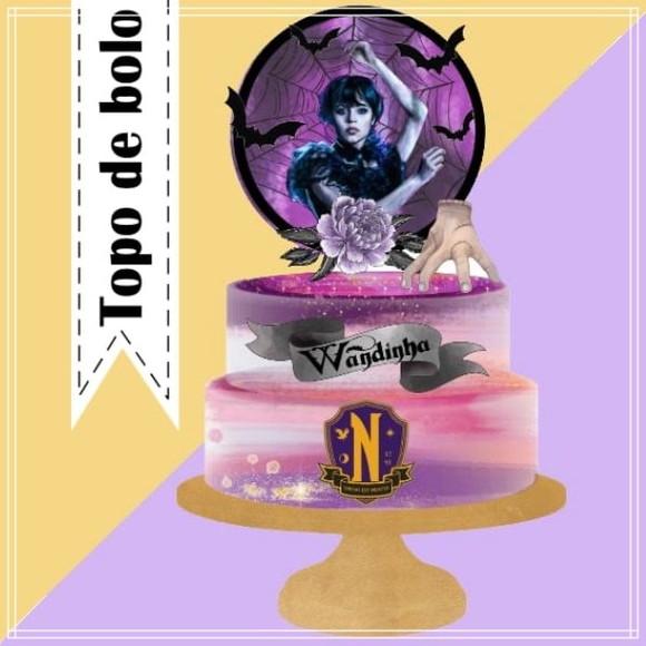Topo de Bolo Wandinha