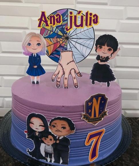 Topo de Bolo Wandinha