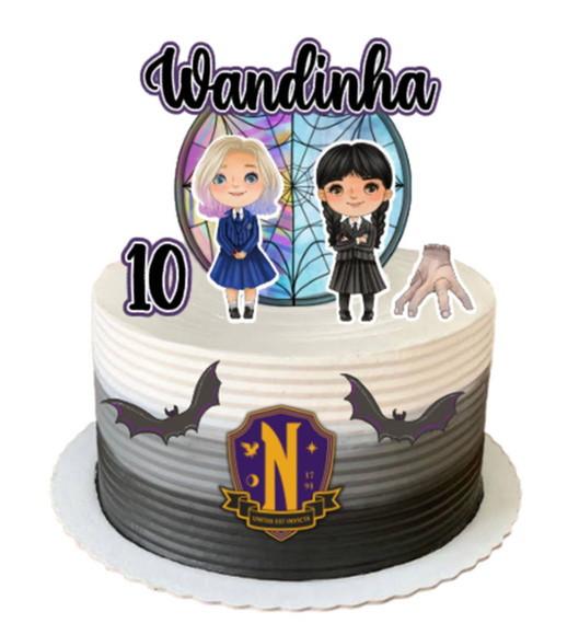 Topo de Bolo Wandinha