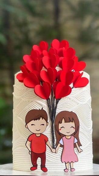 Topo de Bolo Amor