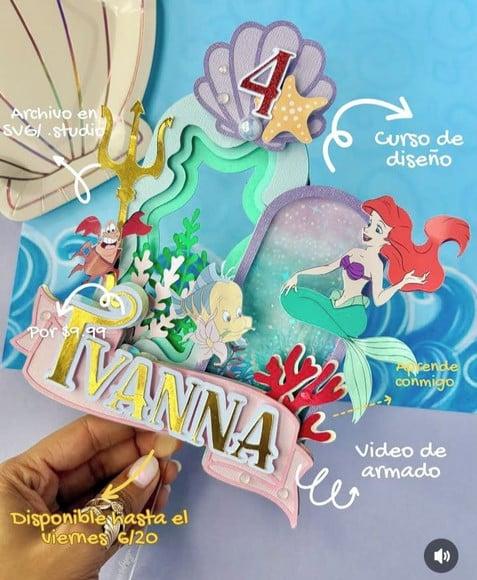 Topo de Bolo Ariel