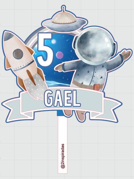 Topo de Bolo Astronauta