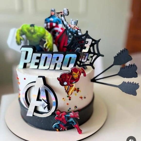 Topo de Bolo Avengers