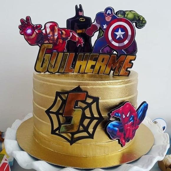 Topo de Bolo Avengers