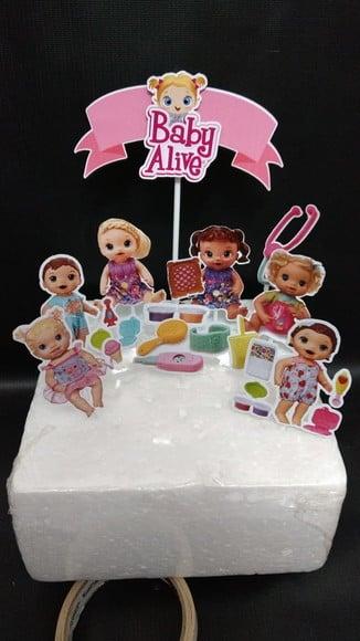 Topo de Bolo Baby Alive