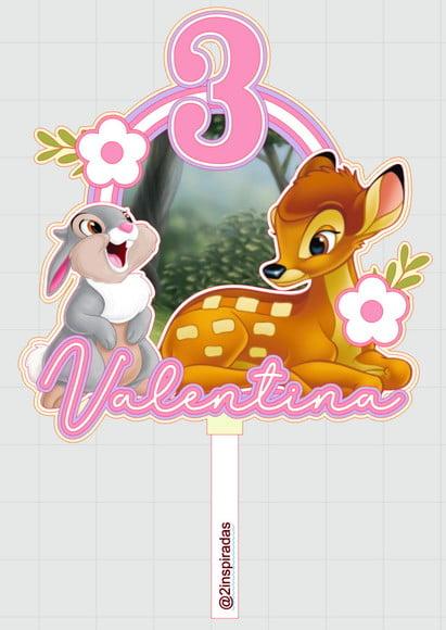 Topo de Bolo Bambi