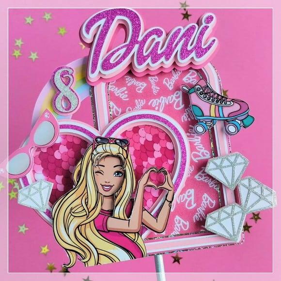 Topo de Bolo Barbie