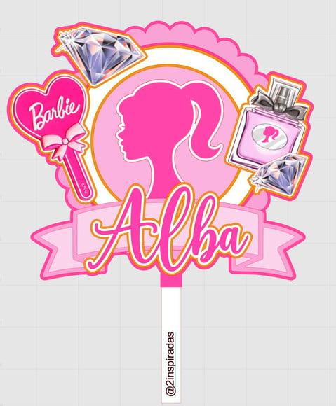 Topo de Bolo Barbie