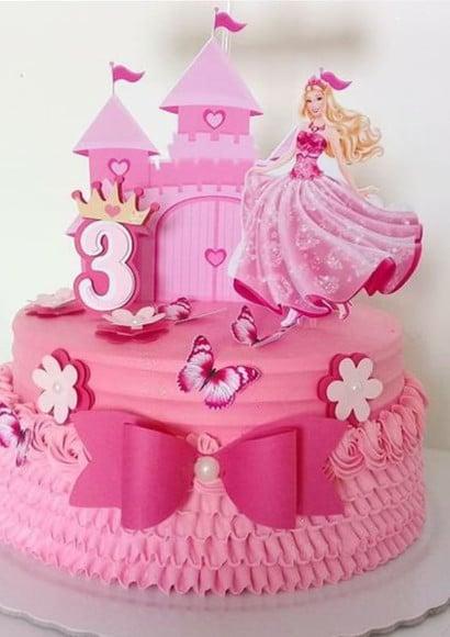 Topo de Bolo Barbie