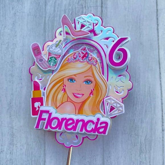 Topo de Bolo Barbie